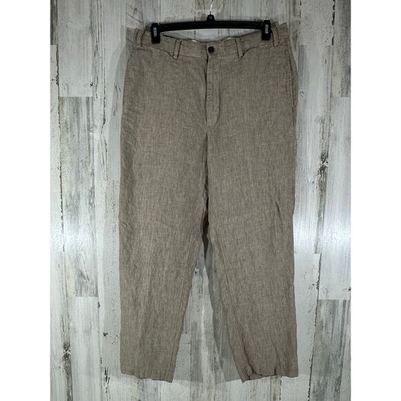 Orvis Mens Linen Blend Pants Size 36x29 Lot of 2 Pair Gray Khaki - Picture 9 of 15